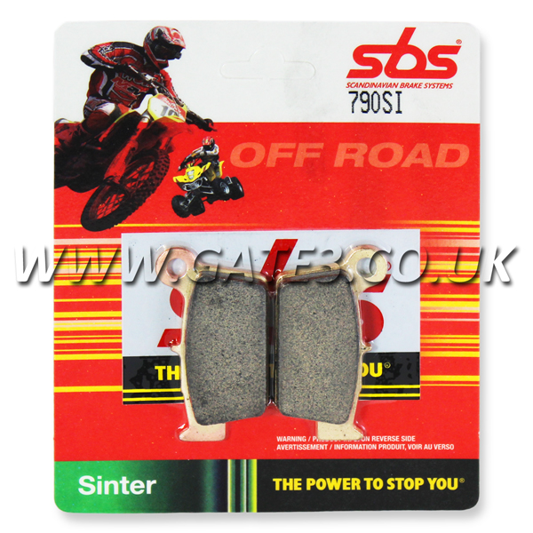 Yamaha WRF450 WR450F 2003-2018 SBS 790SI Sintered Competition Rear Brake Pads 